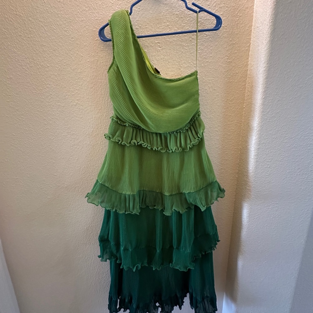 Vineet Bahl Tiered Ombré Midi Dress